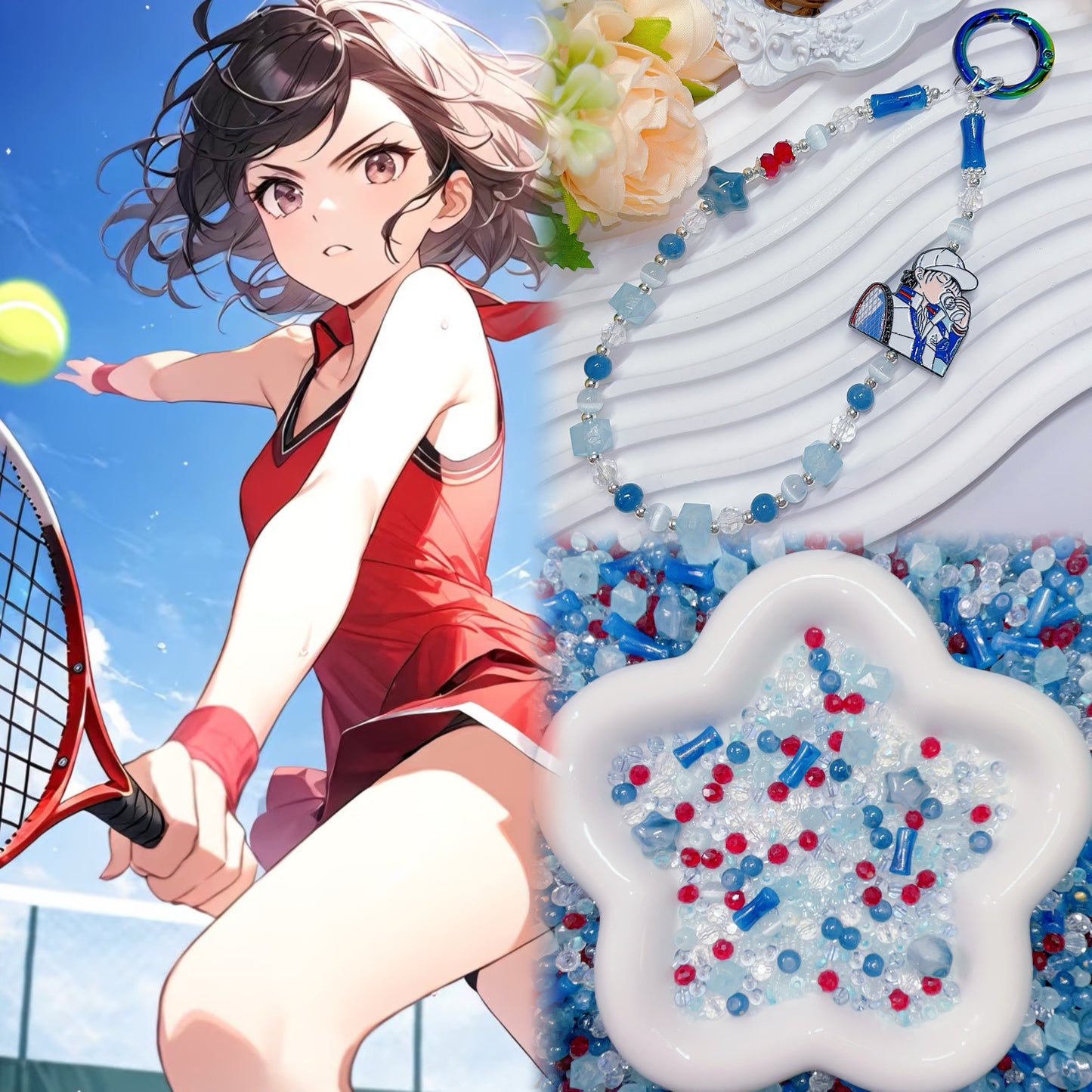 【BZ 111】パワーパンパンー高品質ガラスビーズ&アクリルビーズ&スターライトビーズ&キャツアイ&メタル