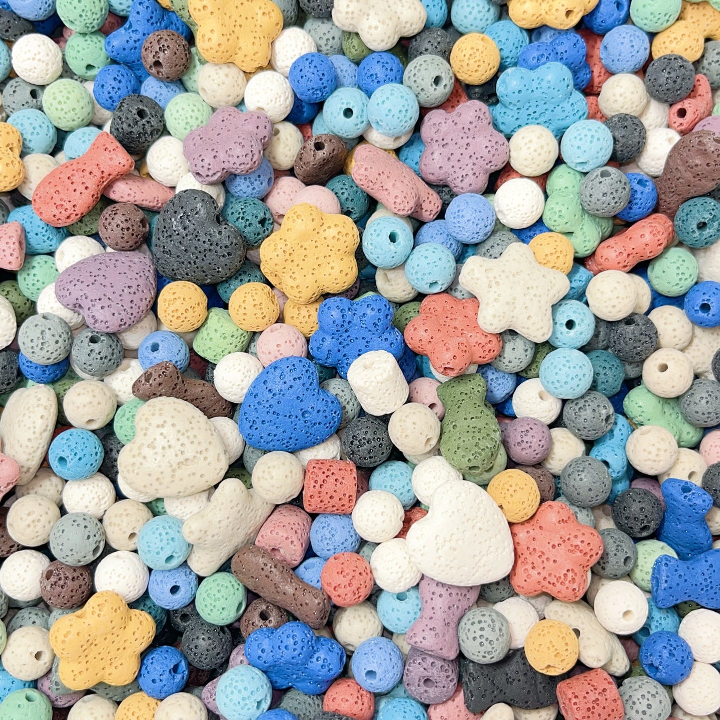 【BZ 150】カラフルアイスー熔岩ビーズ カラフル&豊かなデザイン