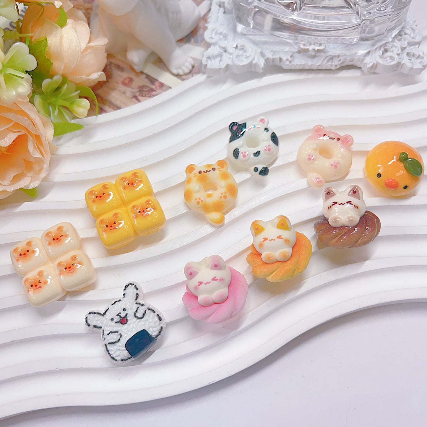 【SW10】食いしん坊ー可愛い系高品質デコレーションパーツ DIY用品
