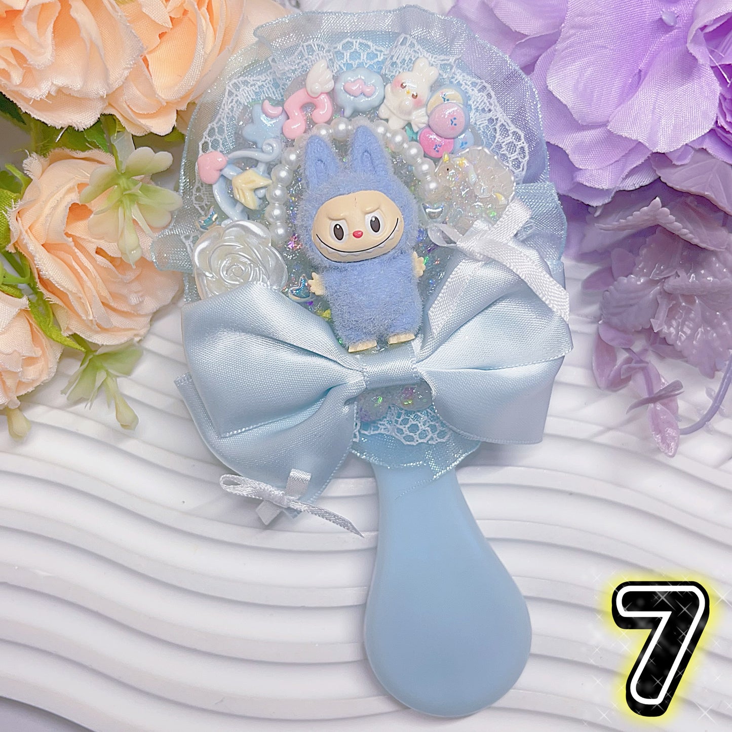 【Minao-Handmade】ホイップハンドメイドデコレーションくし&マスコット&リボン