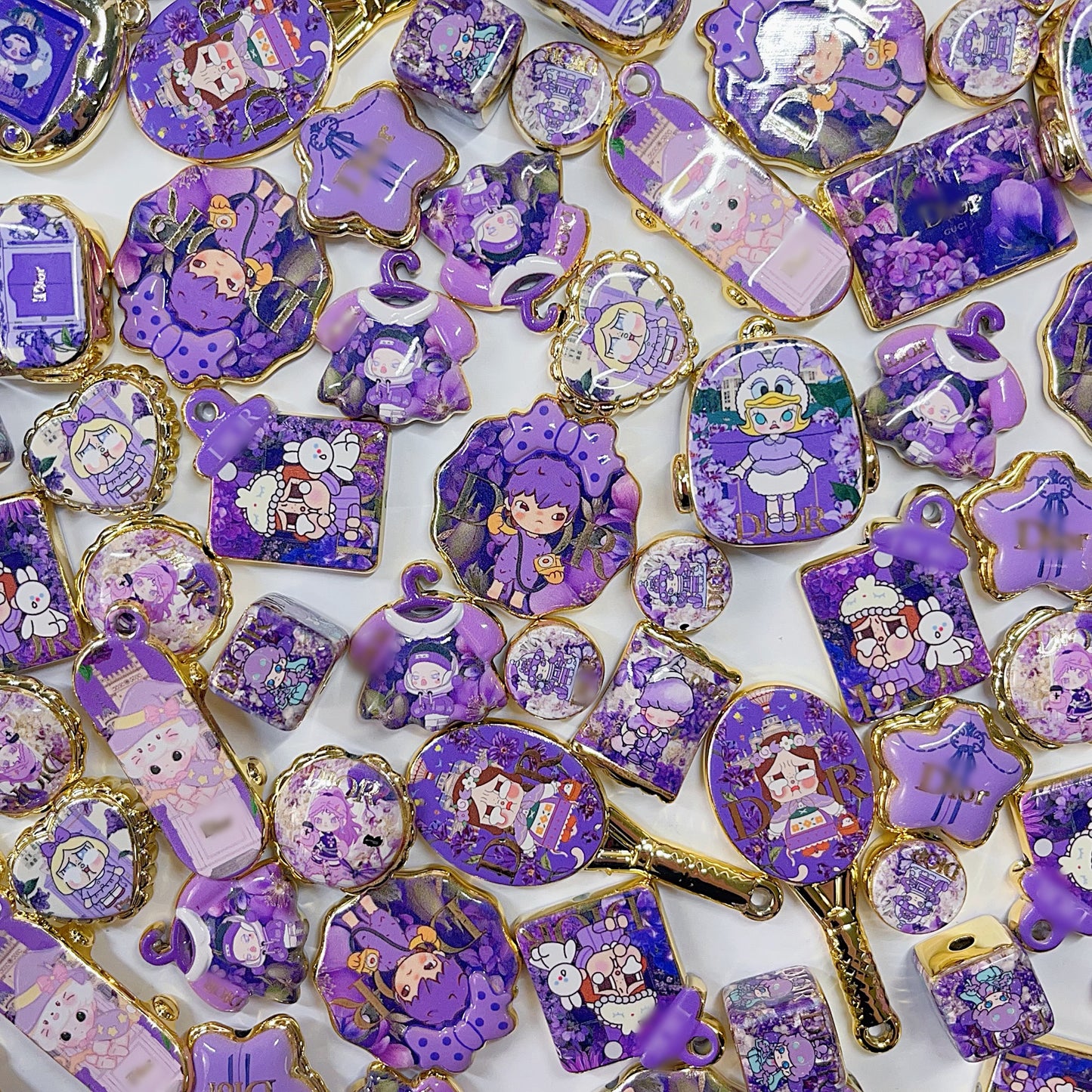 【特別奉仕品】ロマンチックラベンダー-ゴールドメッキ加工