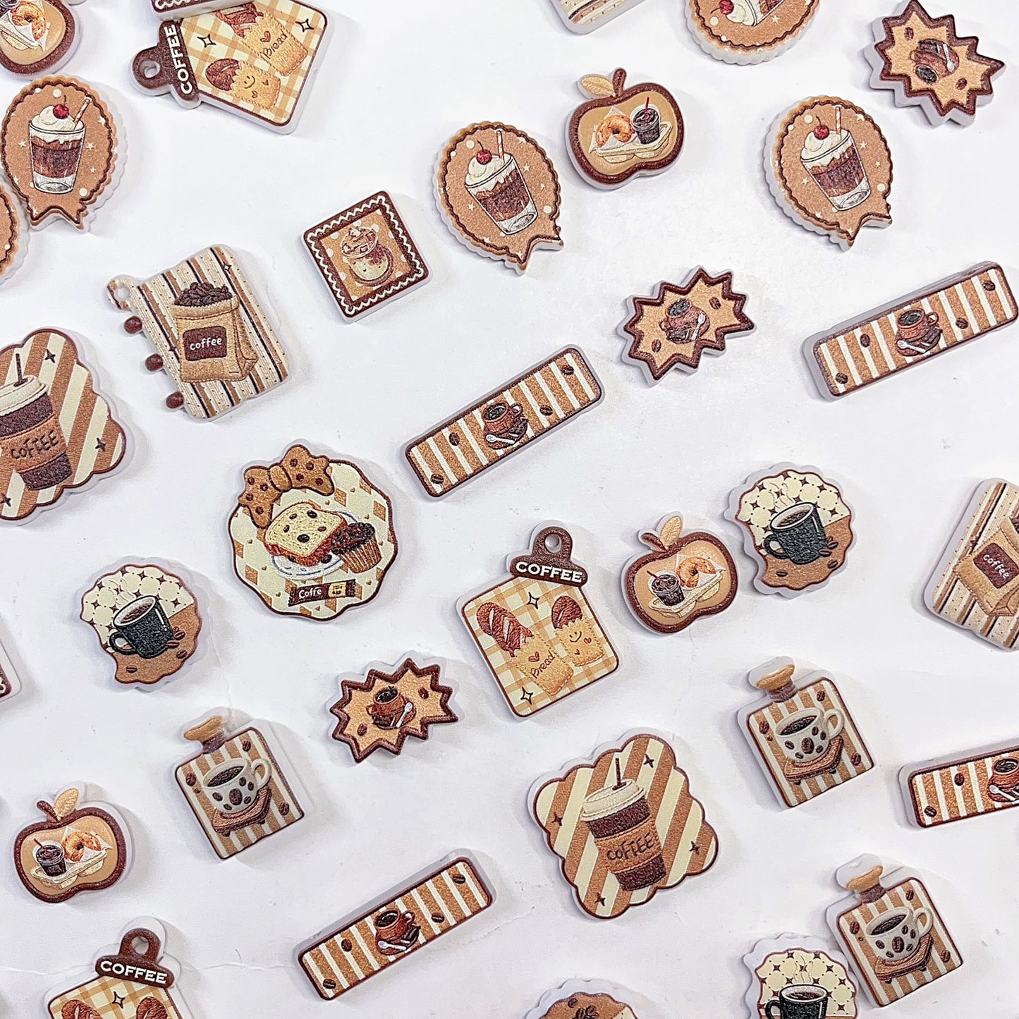 【特別奉仕品】珈琲館ー刺繍デザイン レリーフ加工ビーズーNEW