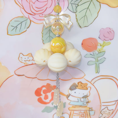 【BZ 120】花束を抱える女の子ー高品質ガラスビーズ&レジンビーズ&アクリルビーズ&スターライトビーズ