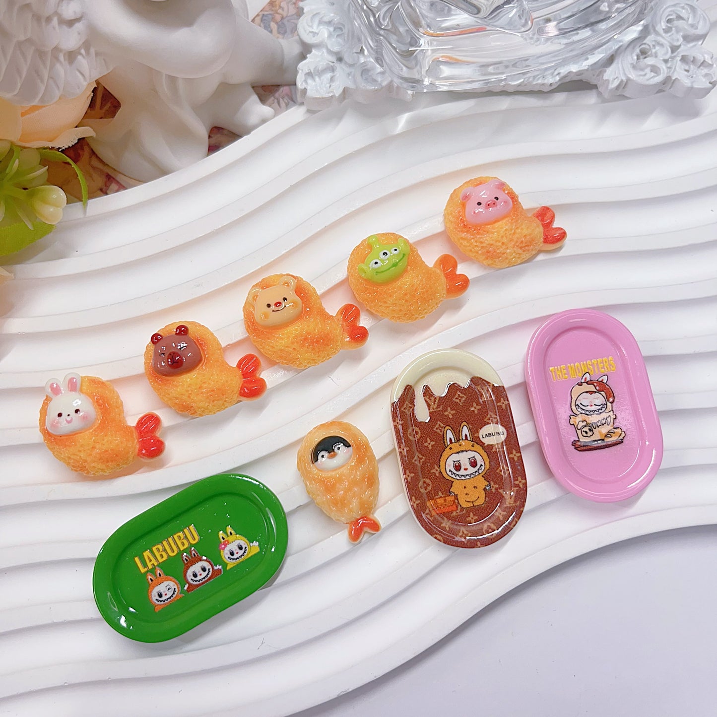 【SW10】食いしん坊ー可愛い系高品質デコレーションパーツ　DIY用品