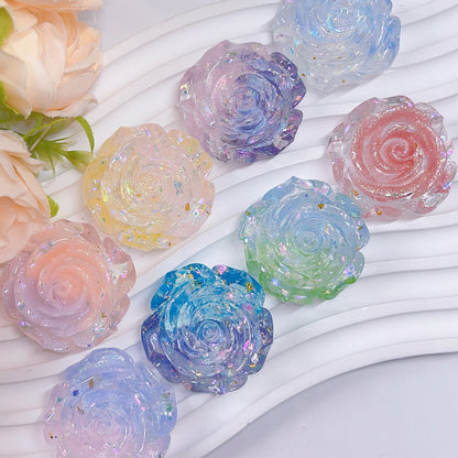 美しい薔薇ー夜光&花シリーズデコレーションパーツ