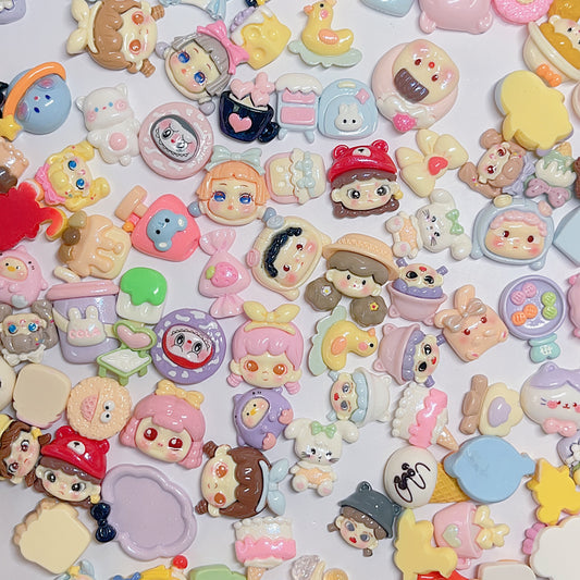 【ハッピータイム】　カラフル　　豊かなデザイン　DIY用品　デコレーションパーツ