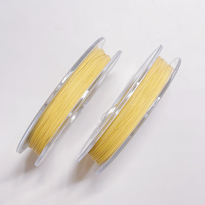 高品質韓国製シルバー&ゴールドワイヤー　色落ちにくい　0.38mm*50ｍ