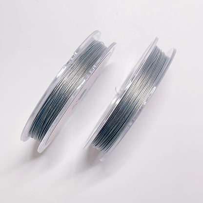 高品質韓国製シルバー&ゴールドワイヤー　色落ちにくい　0.38mm*50ｍ