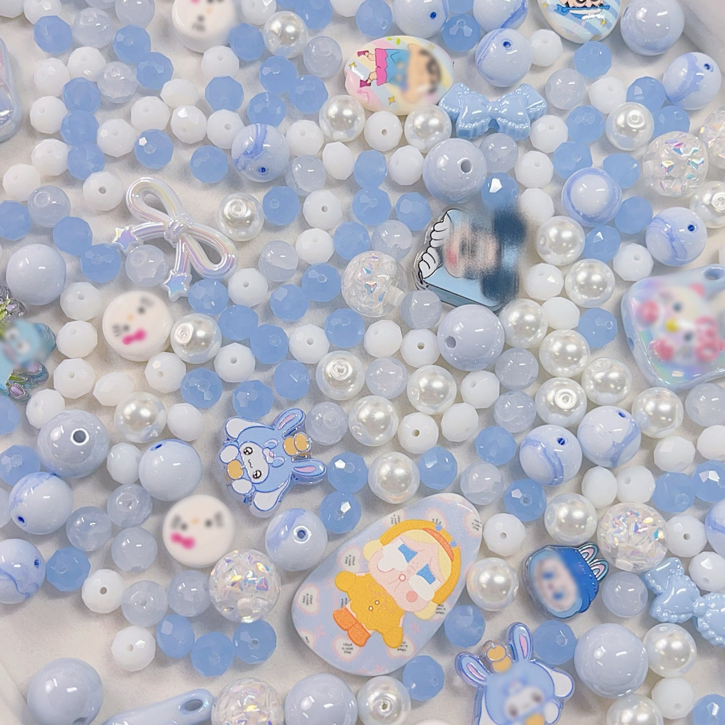 【BZ 453】仲夏の庭園ー高品質アクリルビーズ&スターライトビーズ&イラストビーズ&ガラスビーズ