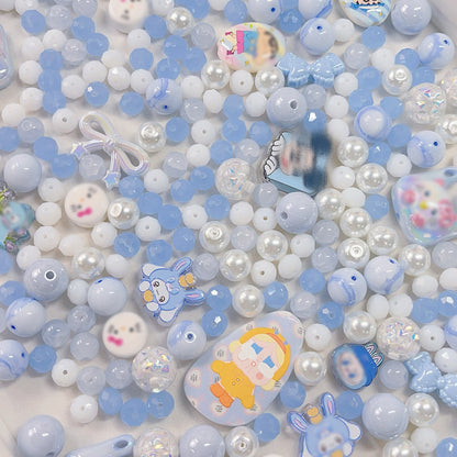 【BZ 453】仲夏の庭園ー高品質アクリルビーズ&スターライトビーズ&イラストビーズ&ガラスビーズ
