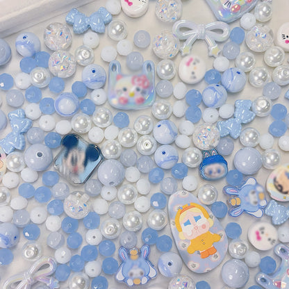 【BZ 453】仲夏の庭園ー高品質アクリルビーズ&スターライトビーズ&イラストビーズ&ガラスビーズ