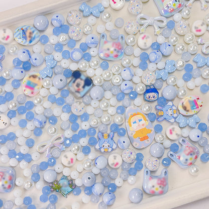 【BZ 453】仲夏の庭園ー高品質アクリルビーズ&スターライトビーズ&イラストビーズ&ガラスビーズ