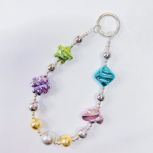 【BZ 735】おしゃれメタリックー高品質メッキ加工メタリックカラーアクリルビーズ　ポップなカラー　豊かなデザイン