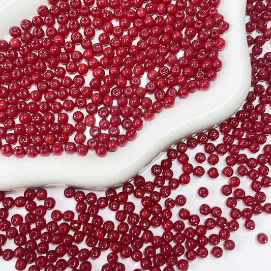 【BZ 769】情熱の薔薇ー飾りビーズ　エンドビーズ　6ｍｍ－NEW