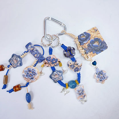 【特別奉仕品】蒼華ー刺繍デザイン　レリーフ加工　高級感
