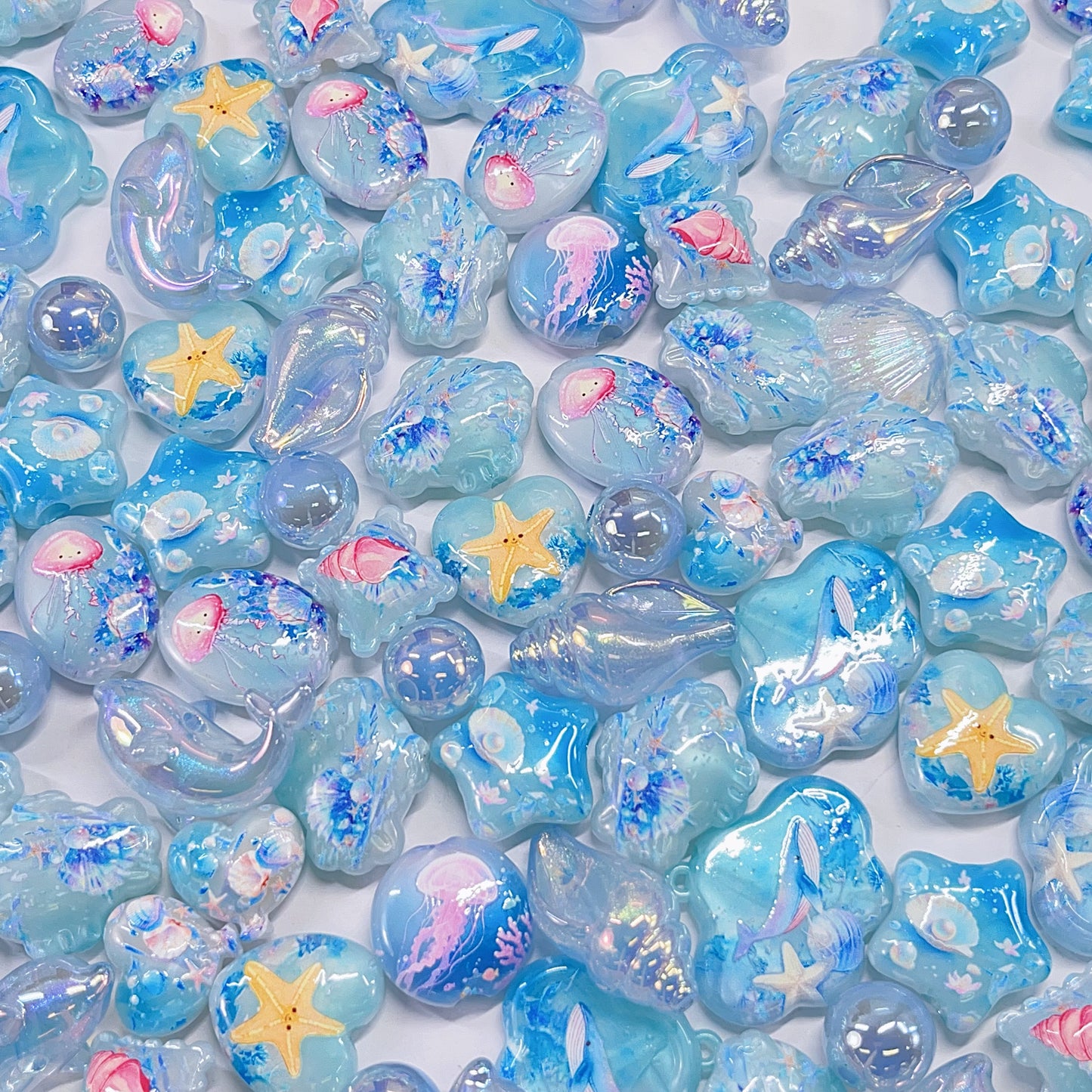 【特別奉仕品】海世界ーレリーフ加工ビーズ