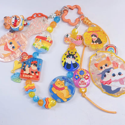 【特別奉仕品】カラフルにゃんーレリーフ加工　夜光