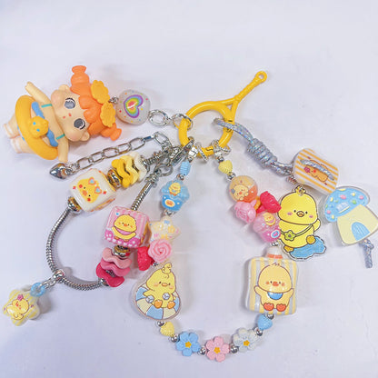 【BZ 981】ひよひよこー高品質アクリルビーズ　レリーフ加工ビーズ（一部夜光）　小サイズMIX　合わせやすい　小物マシマシ入りーNEW