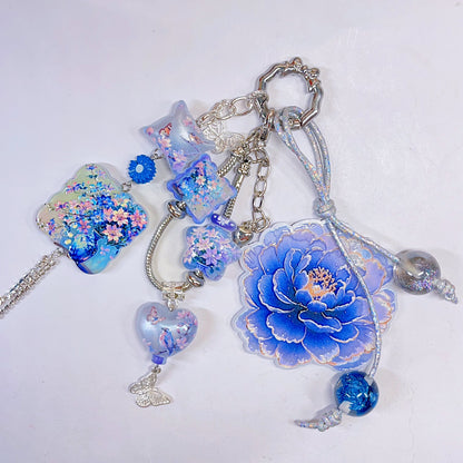 【特別奉仕品】花と小鳥ーレリーフ加工　一部夜光ーNEW