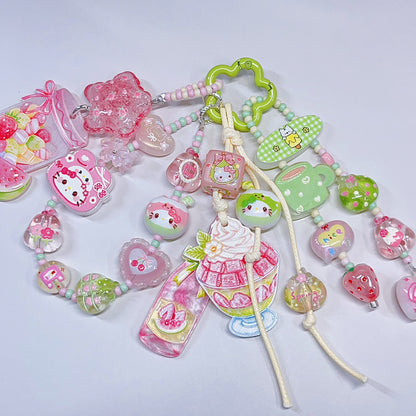 【BZ 1002】夏ラムネー高品質アクリルビーズ　レリーフ加工ビーズ（一部夜光）　小サイズMIX　合わせやすい　可愛いビーズもりもりーNEW