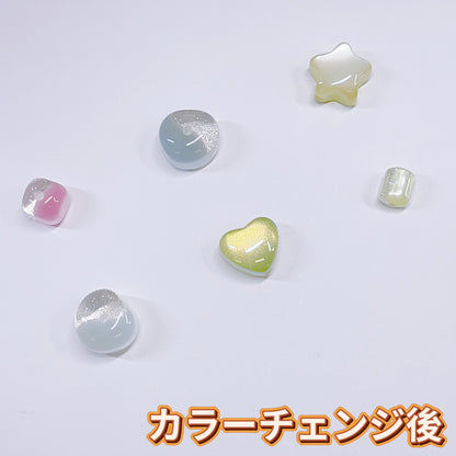 【BZ 1009】煌めきの宝石ー高品質樹脂ビーズ(一部カラーチェンジ)  シルバーキラキララメ入り　ちゅるんちゅるん　8mm10mm  パステルカラーーNEW