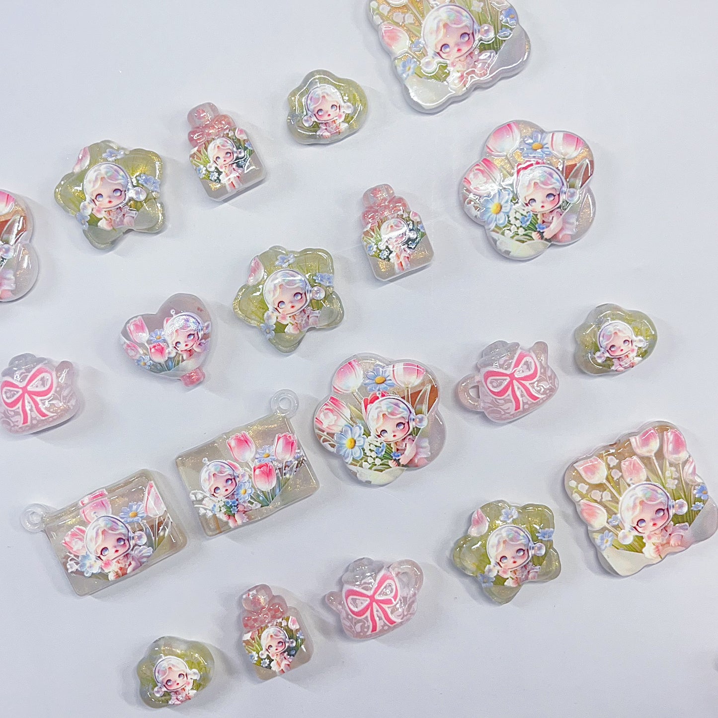 【特別奉仕品】チューリップ精霊ーレリーフ加工　夜光ーNEW