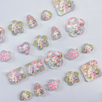 【特別奉仕品】チューリップ精霊ーレリーフ加工　夜光ーNEW