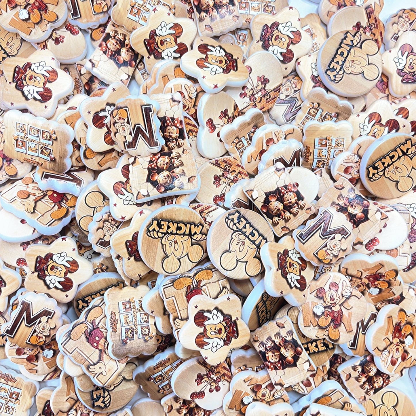 【特別奉仕品】ウッドMickeyーレリーフ加工ーNEW