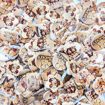【特別奉仕品】ウッドMickeyーレリーフ加工ーNEW