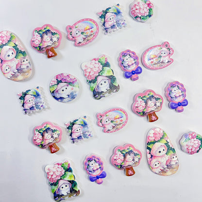 【特別奉仕品】紫陽花にゃんこーレリーフ加工ーNEW