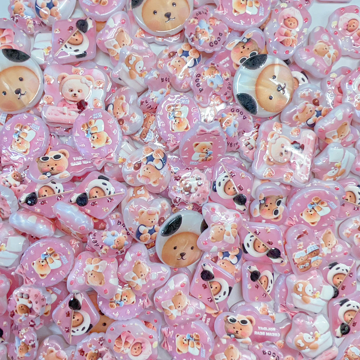 【特別奉仕品】ピンククマーレリーフ加工ーNEW
