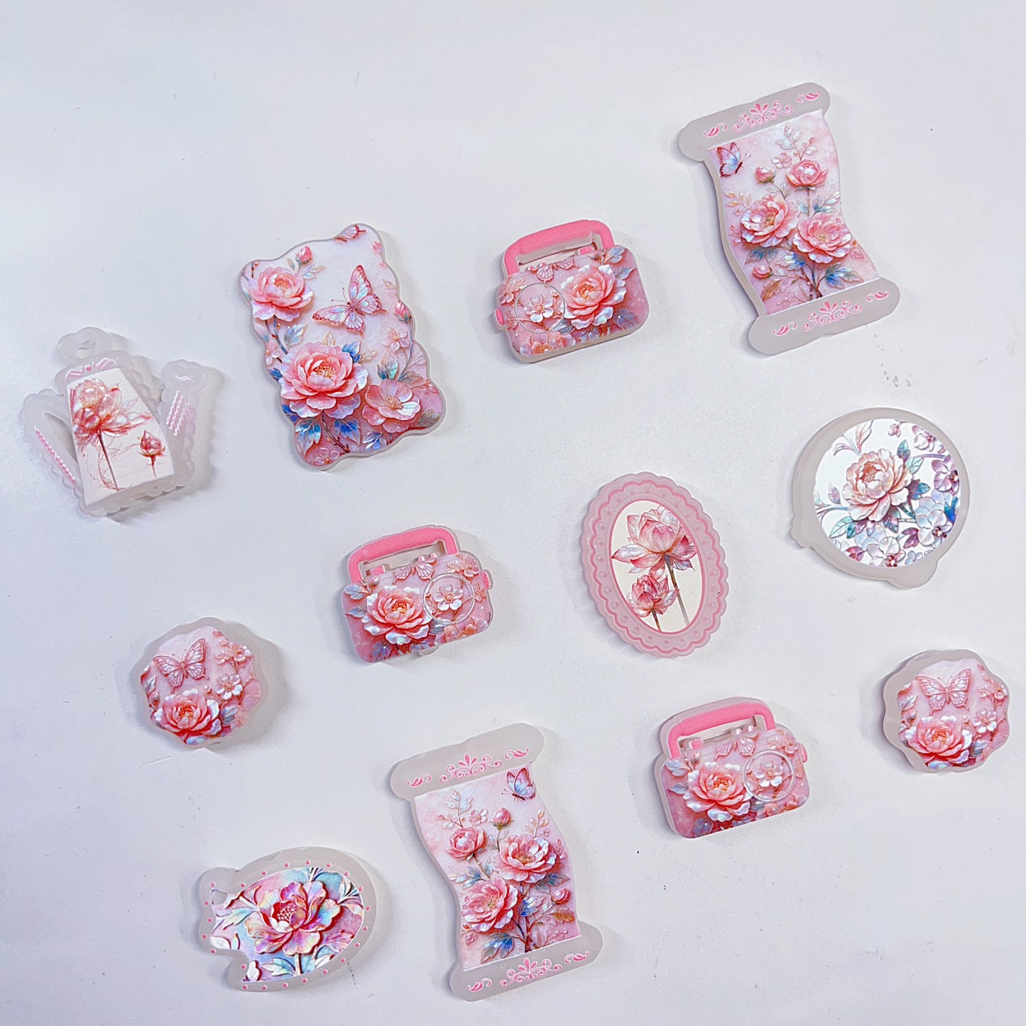 【特別奉仕品】螺鈿フラワーーレリーフ加工　カラーチェンジ　マット螺鈿デザインーNEW