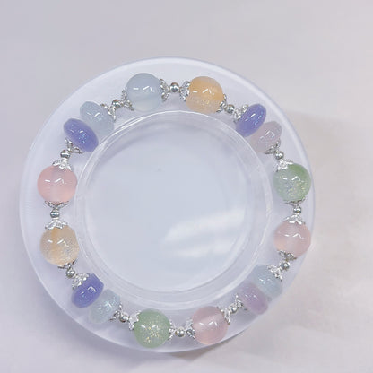 【BZ 1141】ホワイトカラーチェンジー高品質カラーチェンジ樹脂ビーズ　ちゅるんちゅるん　8ｍｍ/10ｍｍ/16ｍｍ　豊かなデザインーNEW