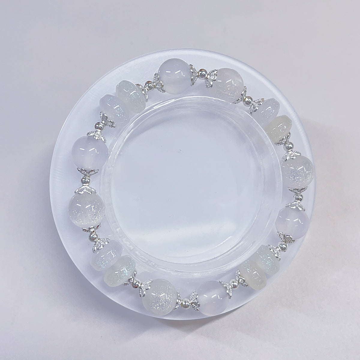【BZ 1141】ホワイトカラーチェンジー高品質カラーチェンジ樹脂ビーズ　ちゅるんちゅるん　8ｍｍ/10ｍｍ/16ｍｍ　豊かなデザインーNEW