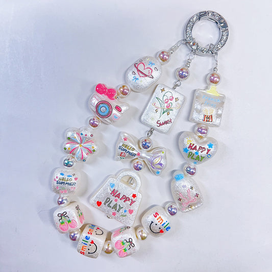 【BZ 1150】キュートパールー高品質アクリルビーズ　パール艶　カラフル　豊かなデザインーNEW
