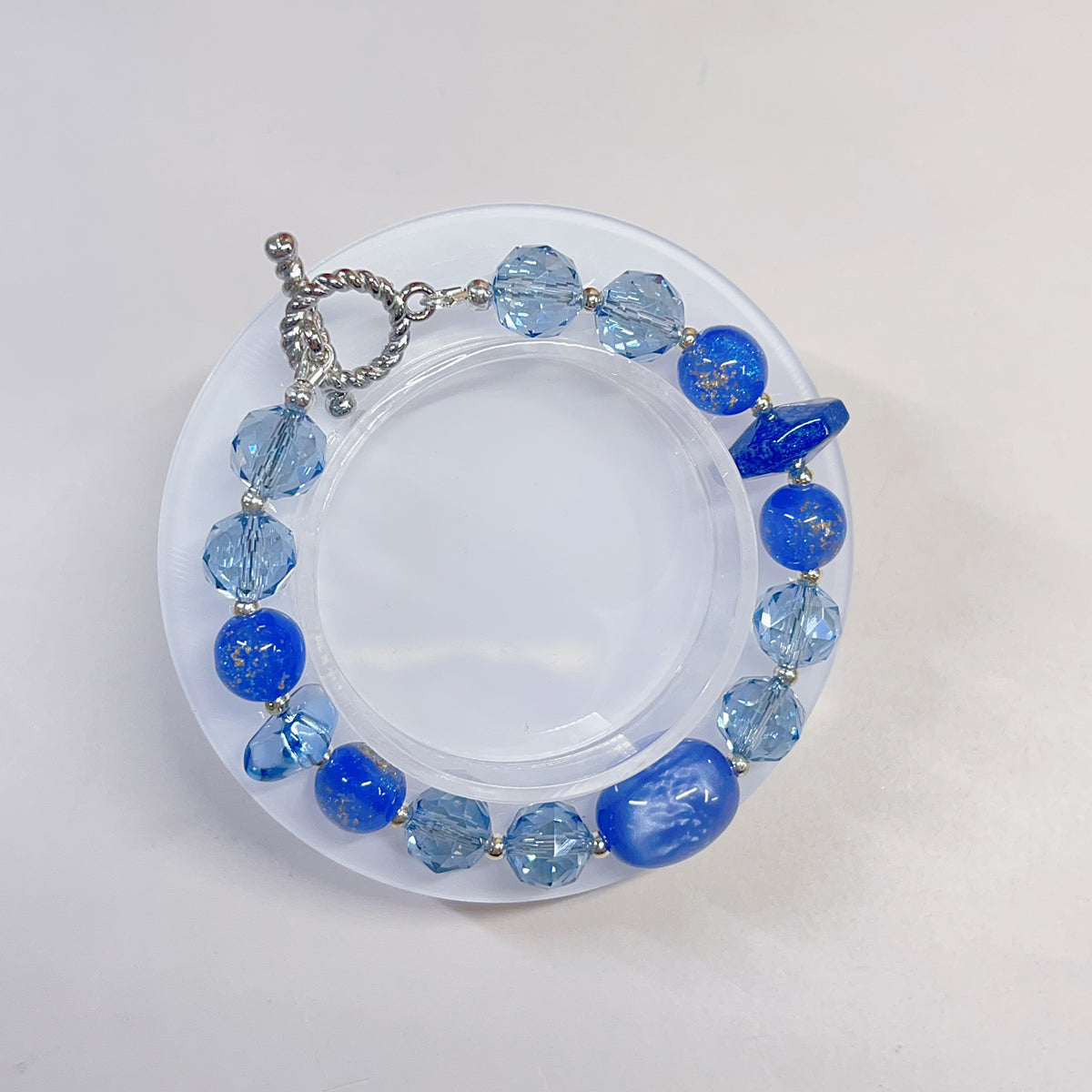 【BZ 1157】クライン夜空ー高品質樹脂ビーズ&ガラスビーズ&希土晶晶　綺麗　大人系ーNEW