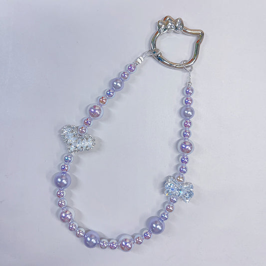 【BZ 1166】ラベンダーオーロラーAK天女パールビーズ&スワロフスキー風パールビーズ　6ｍｍ/8ｍｍ/10ｍｍ　綺麗　大人系