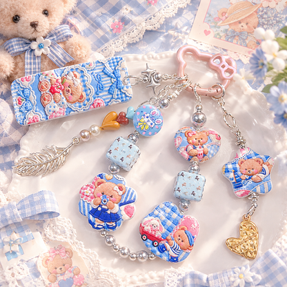 【特別奉仕品】刺繍くまちゃんー刺繍デザイン　レリーフ加工ーNEW